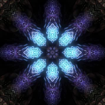 全息花朵地屏背景