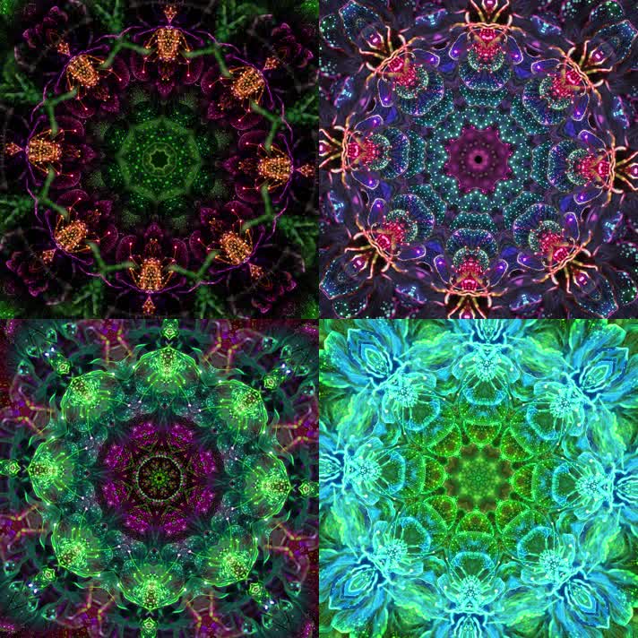 中国风舞台花纹万花筒