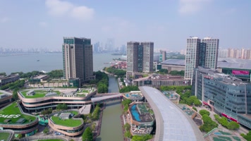 苏州园区时尚网红打卡地航拍4k 苏州园区时尚网红打卡地航拍4k