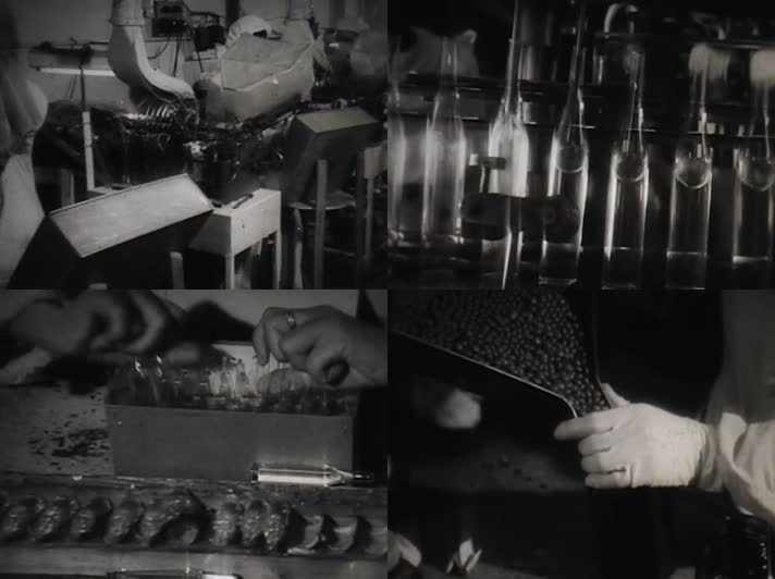 50年代医疗制药厂生产视频