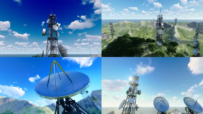 5G信号发射台雷达扫描探测