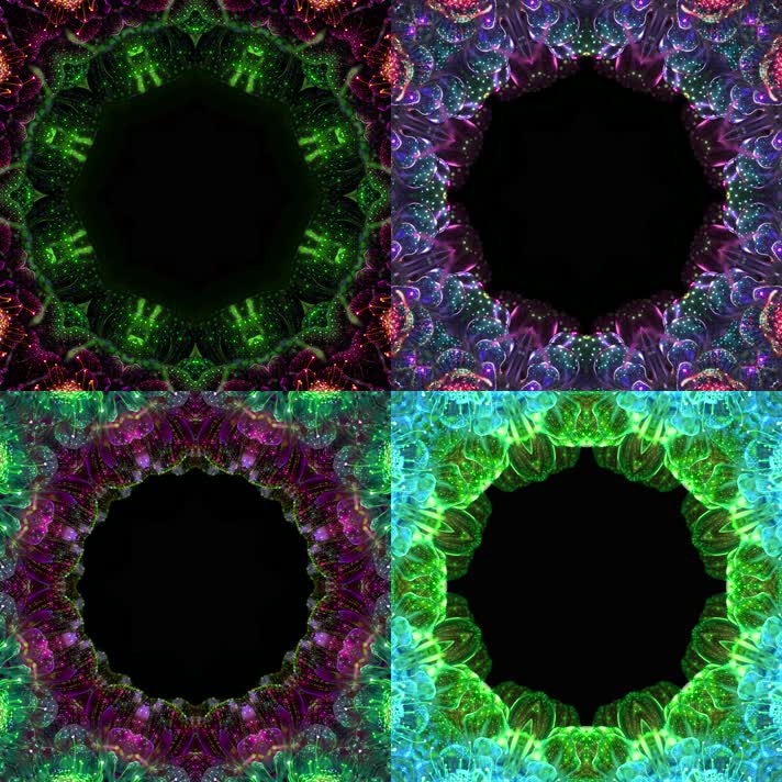 中国风舞台花纹万花筒