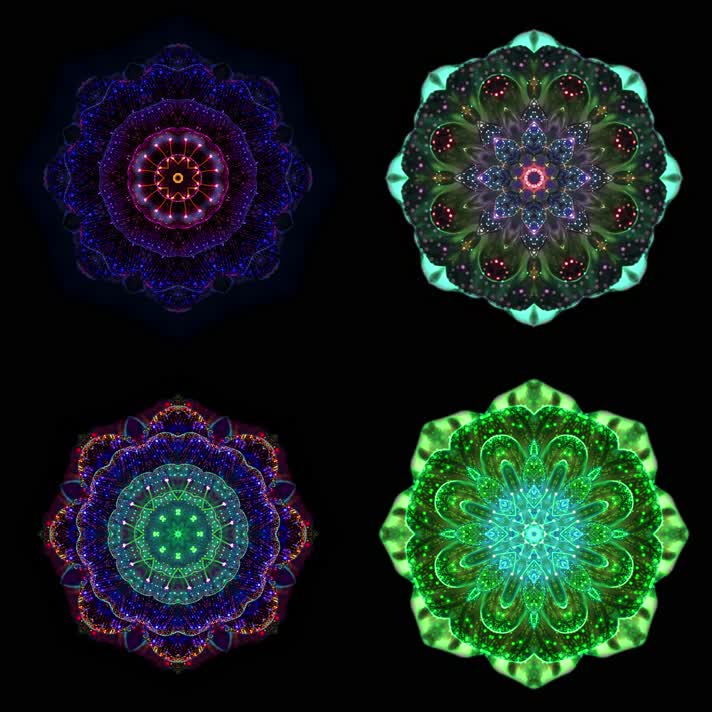 中国风舞台花纹万花筒