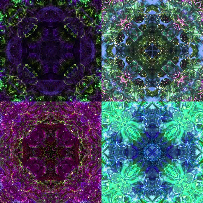 中国风舞台花纹万花筒