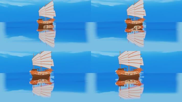 【4K】帆船动画