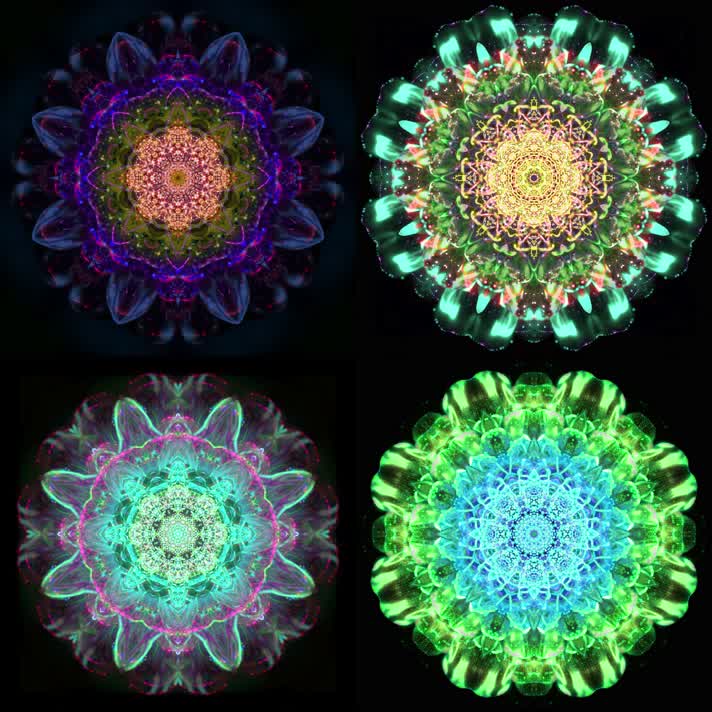 中国风舞台花纹万花筒