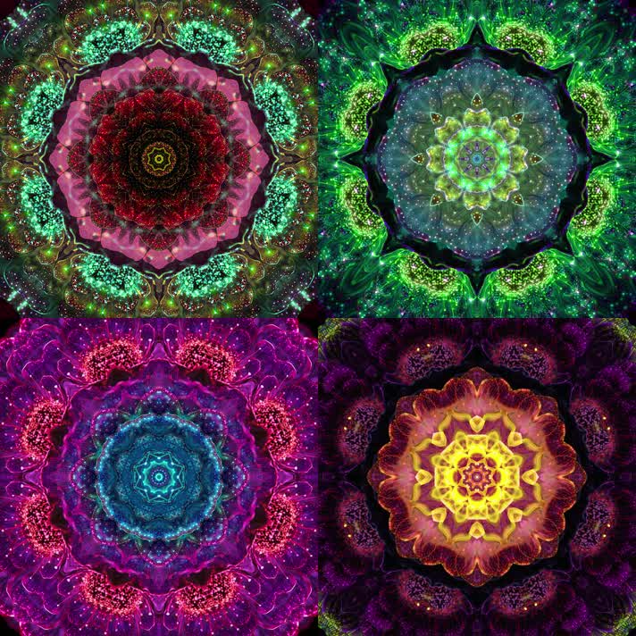 中国风舞台花纹万花筒