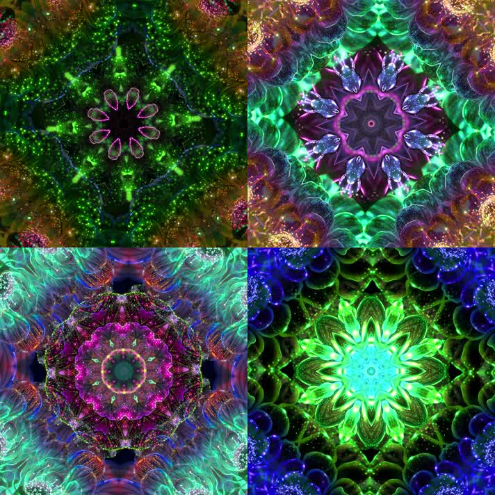 中国风舞台花纹万花筒