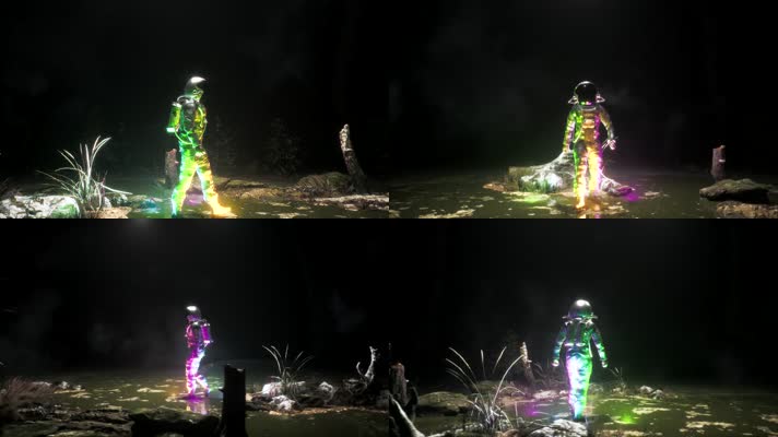 【4K】宇航员行走