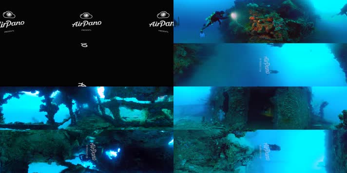 N0780-8K海底沉船探险全景视频