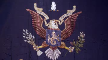 美军北极熊团团旗 美军北极熊团团旗