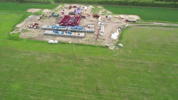 页岩油压裂现场4K 页岩油压裂现场4K