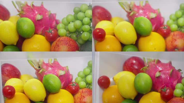 冰箱里的保鲜水果