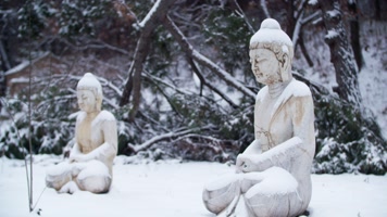 雪中佛像3