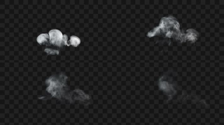 轻薄烟雾上升【alpha通道】