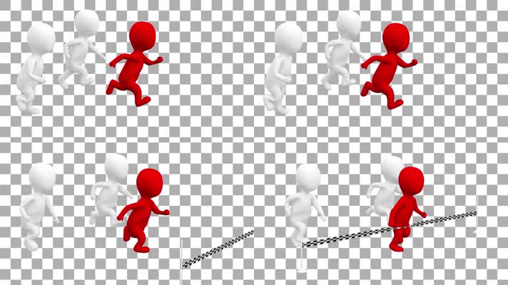 赛跑冲线-alpha通道