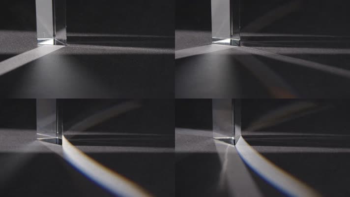 棱镜反射玻璃光线变化