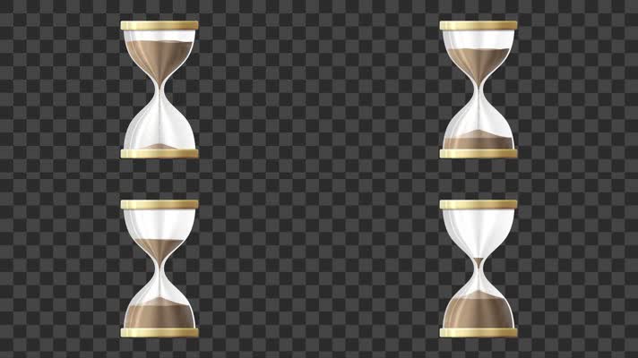 4K时间沙漏-alpha通道