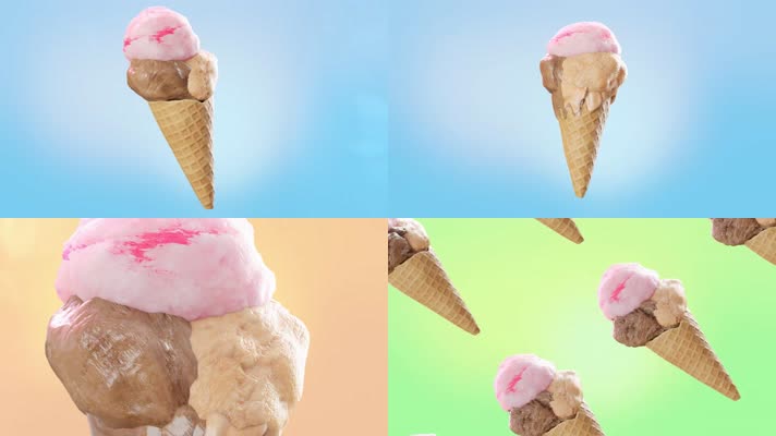 【4K】甜筒冰激凌