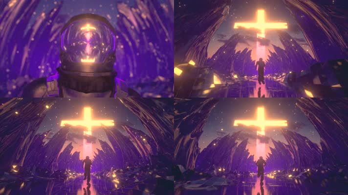 【4K】宇航员奔跑