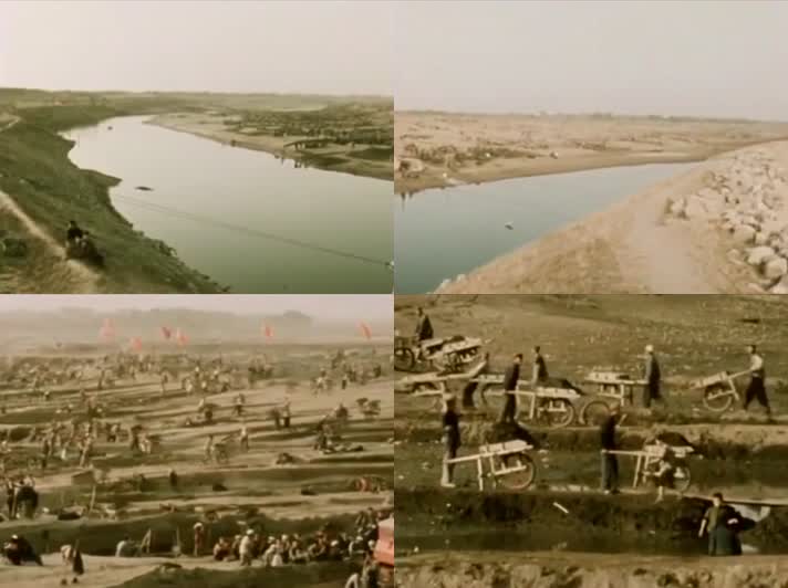 70年代农村农田水利建设影像1