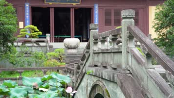 杭州西湖慧因高丽寺4K建筑风景视频