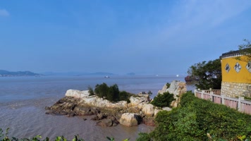 浙江舟山普陀山南天门实拍