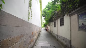 杭州清代古宅胡雪岩故居建筑风景4K视频 杭州清代古宅胡雪岩故居建筑风景4K视频