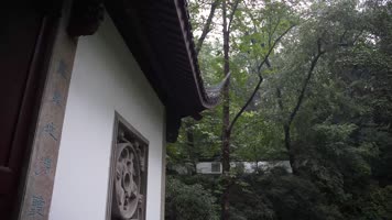 杭州虎跑公园含晖亭和虎跑史话馆4K视频