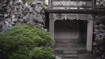 杭州清代古宅胡雪岩故居建筑风景4K视频 杭州清代古宅胡雪岩故居建筑风景4K视频