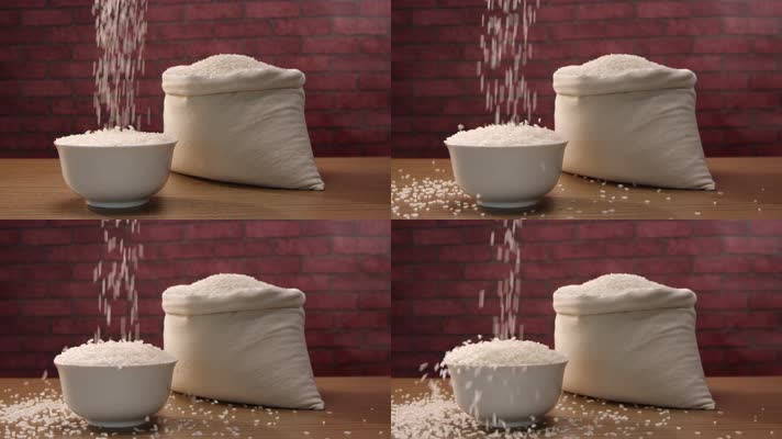 东北大米粮食米粒珍珠米