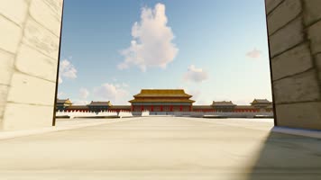 4K 北京故宫紫禁城早晨日出延时摄影