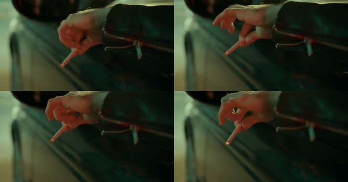 弹烟 抽烟