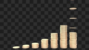 4K金币落下增长曲线-alpha通道