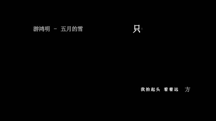 游鸿明-五月的雪歌词
