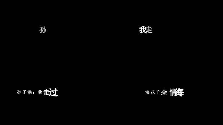 孙子涵-浪迹歌词