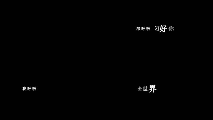 羽·泉-深呼吸歌词dxv编码字幕