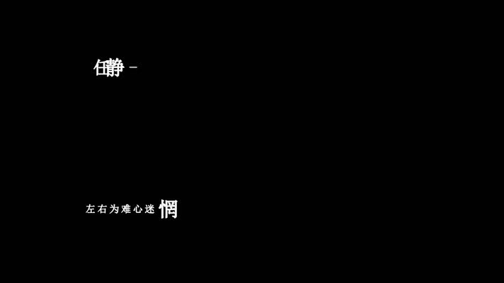 任静-情网歌词视频素材