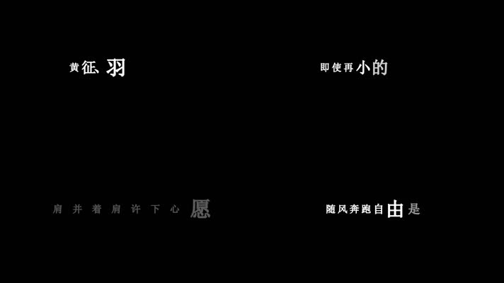 羽·泉-奔跑歌词dxv编码字幕