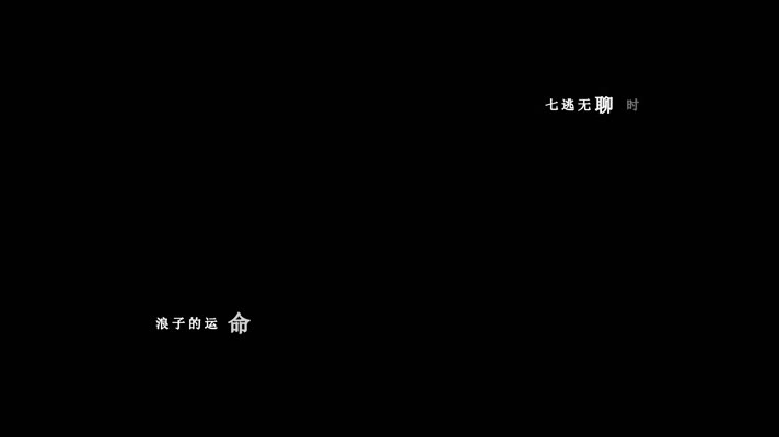 童欣-浪子的心情歌词dxv编码字幕