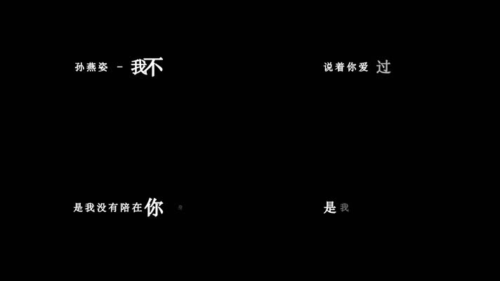 孙燕姿-我不难过歌词