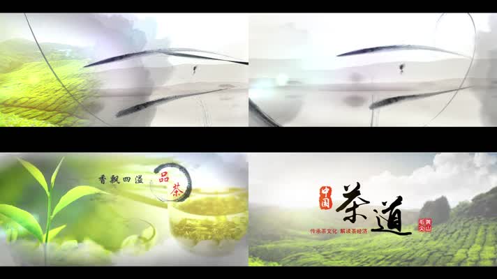 中国风水墨茶叶宣传茶道茶文化宣传片片头ae