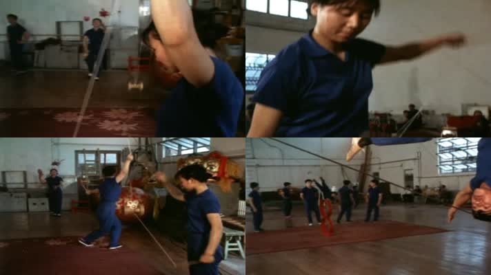 70年代北京杂技团训练影像6