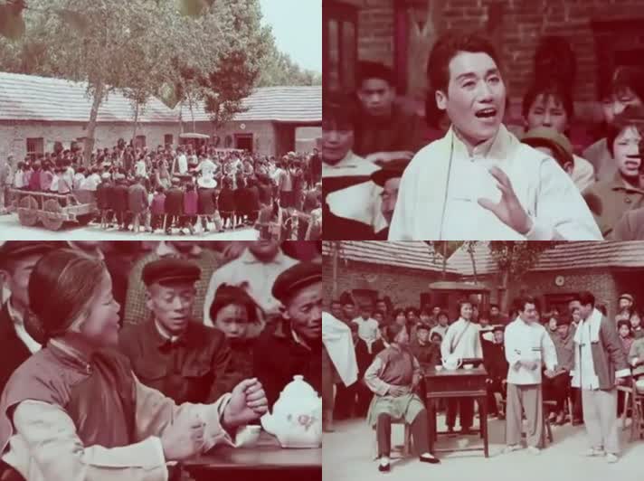 70年代中国戏曲团送戏下乡影像8