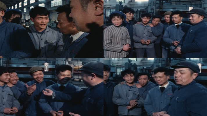 70年代上海电机厂工人劳动生产生活影像7