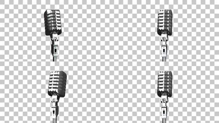 银色麦克风-alpha通道