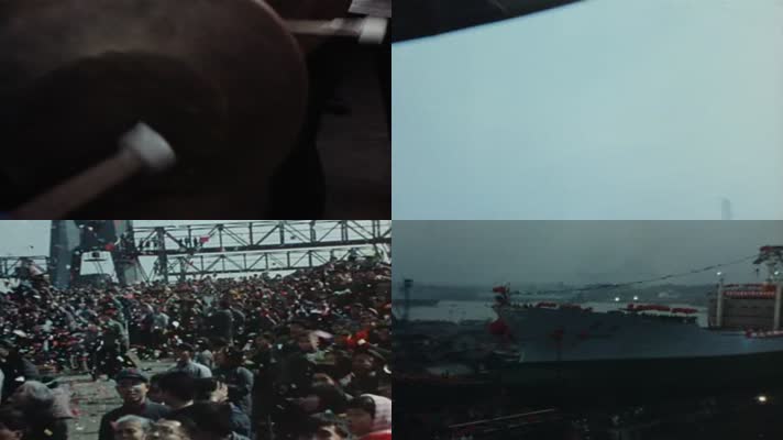 60年代上海造船厂轮船下水影像32
