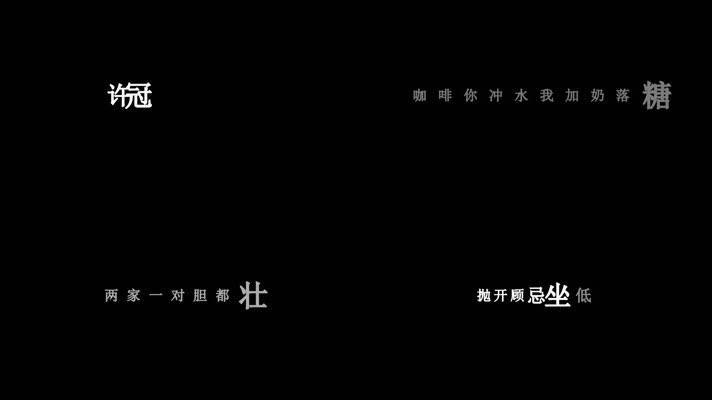 许冠杰-最佳拍档歌词dxv编码字幕