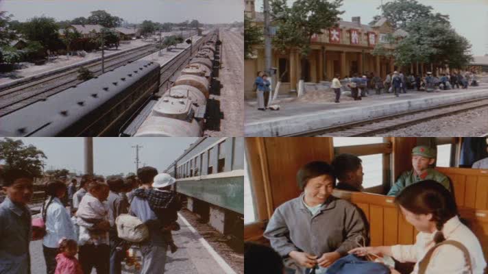 60年代北京人民坐火车影像17
