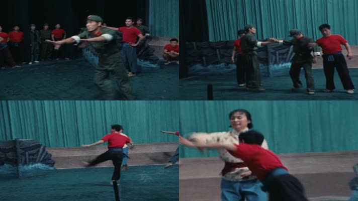 60年代北京戏剧团训练影像视频4
